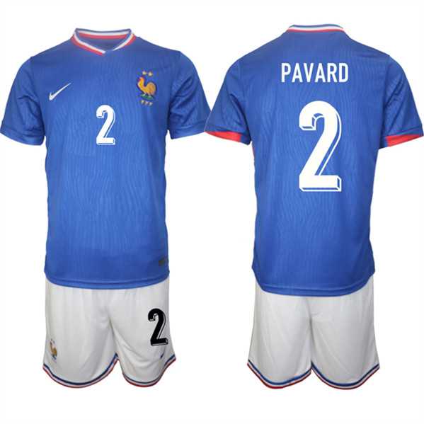 Men's France #2 Benjamin Pavard Blue 2024-25 Home Soccer Jersey Suit,We sell and wholesale Men's France #2 Benjamin Pavard Blue 2024-25 Home Soccer Jersey Suit on line form chian!